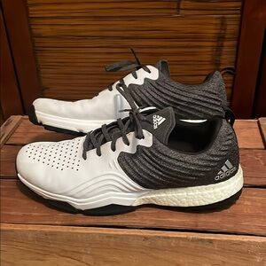 Adidas Men’s Shoes Size 12 Adipower Boost Endless Energy White / Gray Lace up